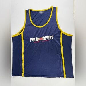 Vintage Y2K Polo Sport Ralph Lauren Basketball Jersey XL Blue